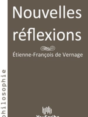 cover image of Nouvelles réflexions